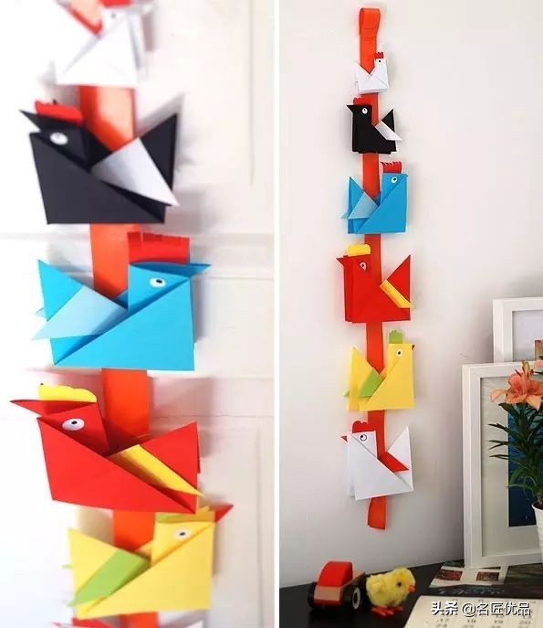 儿童创意立体手工母鸡,幼儿园手工制作小鸡简单又漂亮