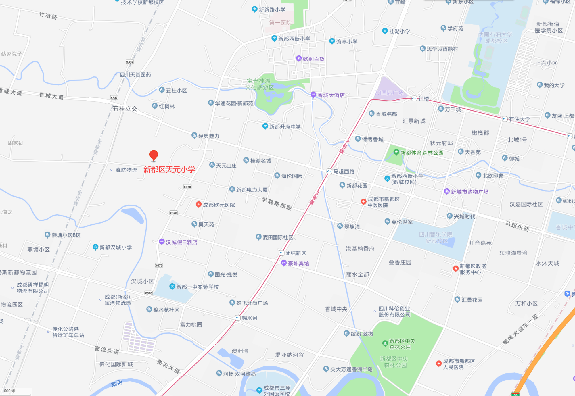 新都区新建的小学,新都中学新校区什么时候投入使用