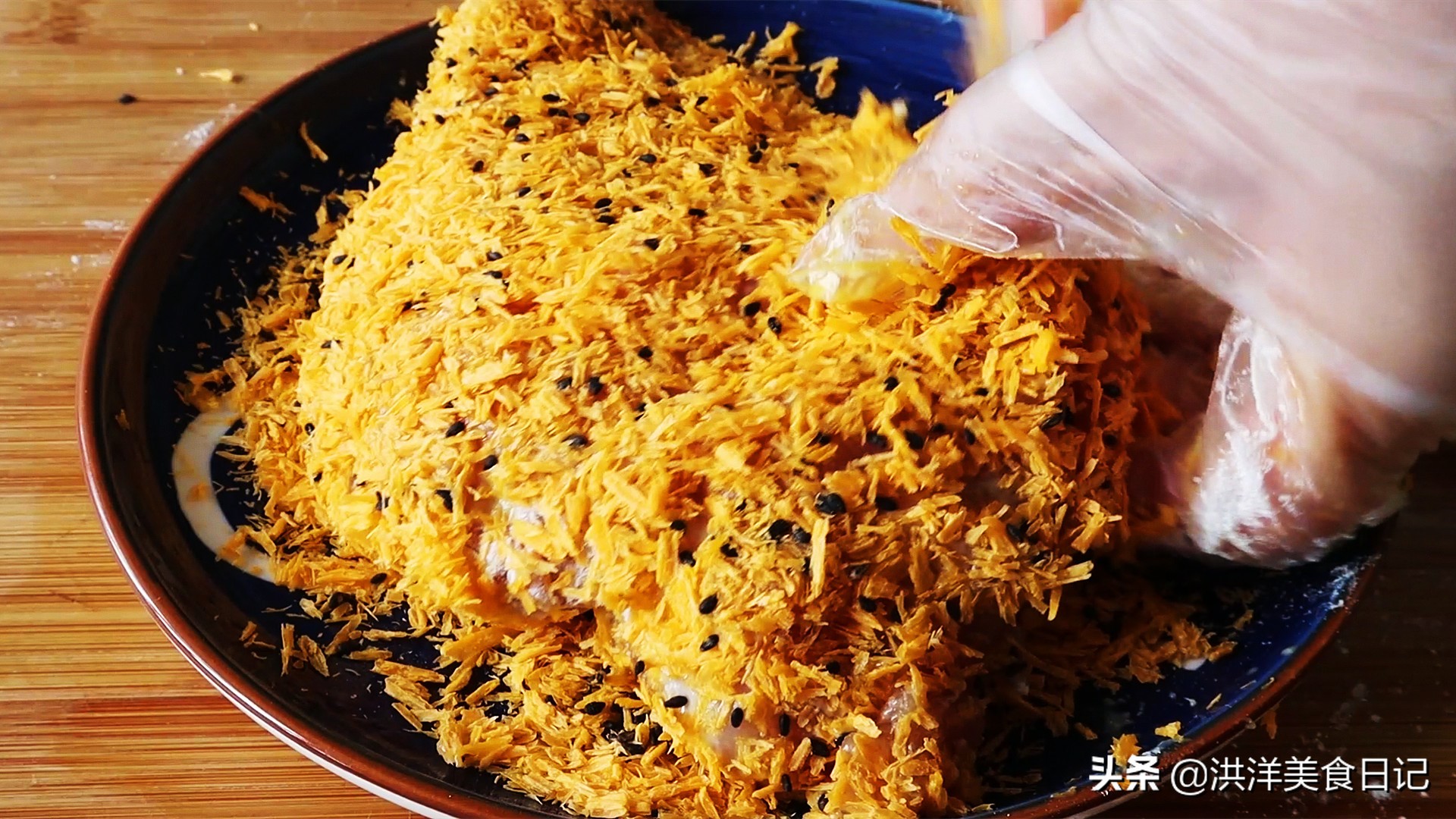 30秒教你制作爆浆鸡排,低成本自制炸鸡排