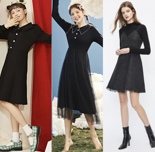 小个子冬季打底连衣裙,冬季毛呢打底连衣裙新款