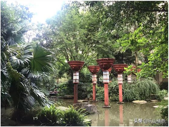 乐山住宅景观,乐山小区景观造雾