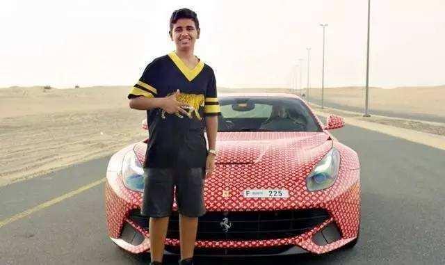 迪拜富二代，15岁就开百万豪车，法拉利专门定制，投胎是门技术活