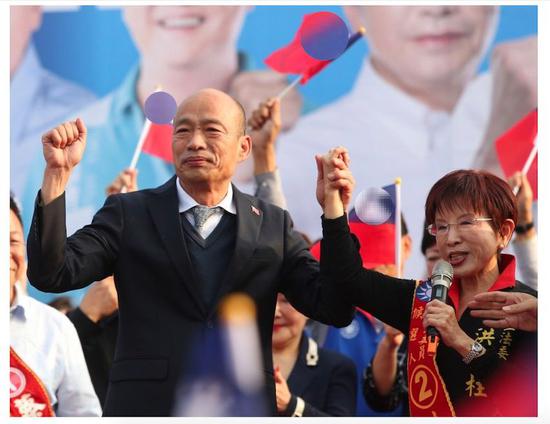 台湾“大选”选前之夜韩国瑜蔡英文的决战地定了
