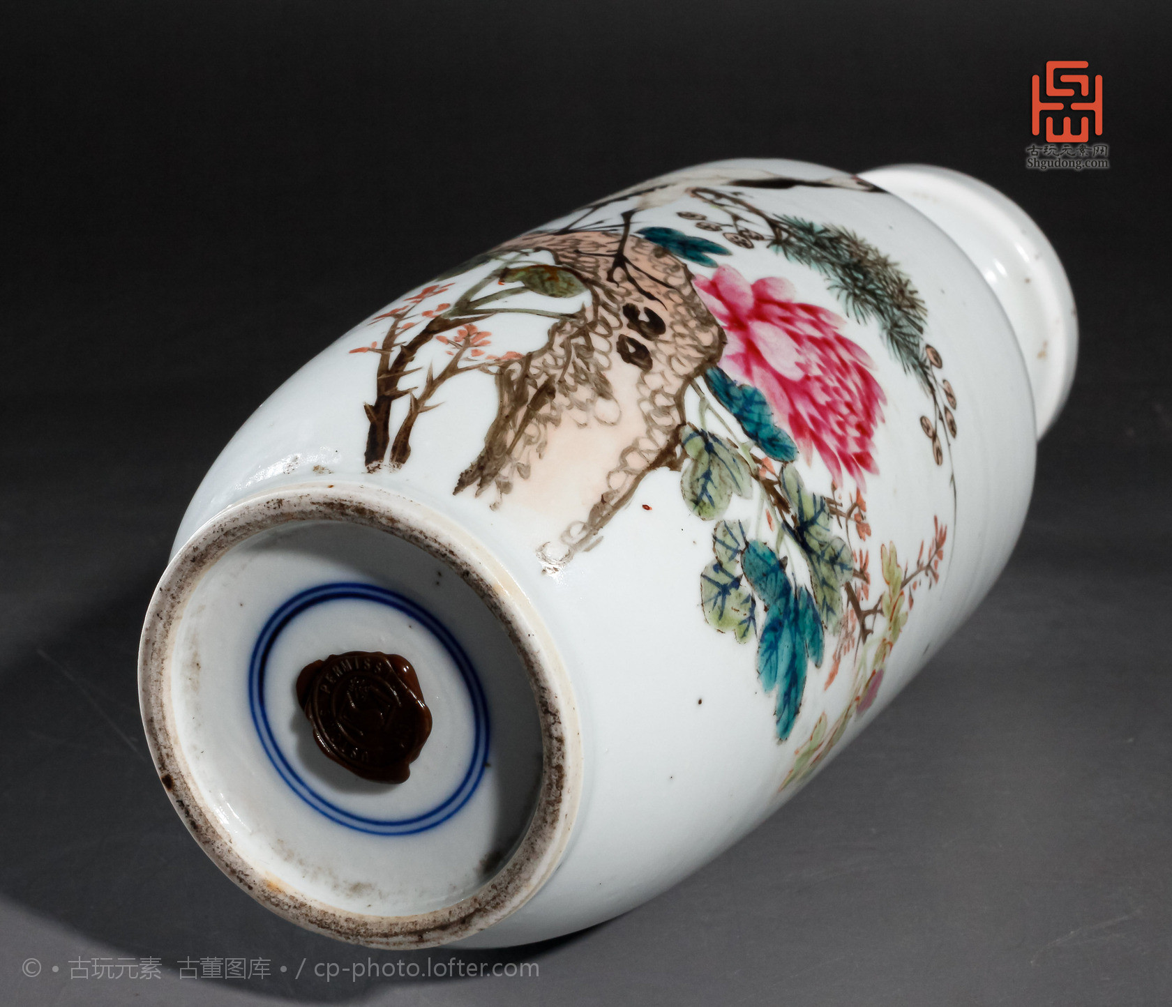 明代青花棒槌瓶图片,清中期霁蓝釉八仙人物棒槌瓶