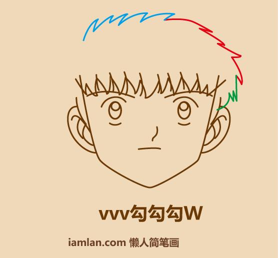 三分钟画出猫小子,足球小子铅笔画图片