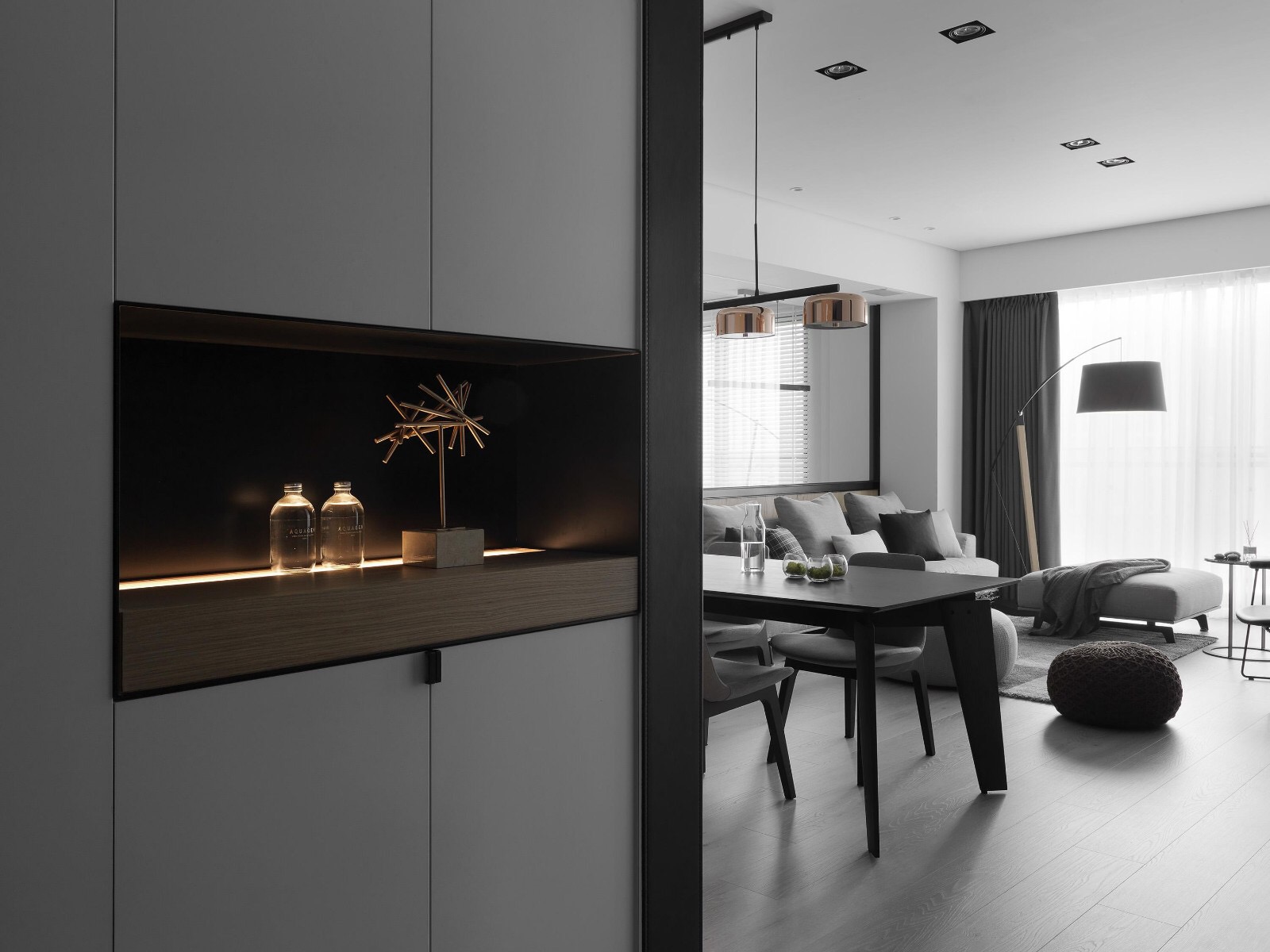 玻璃隔断书房客厅怎么装修,客厅与书房通透隔断图片