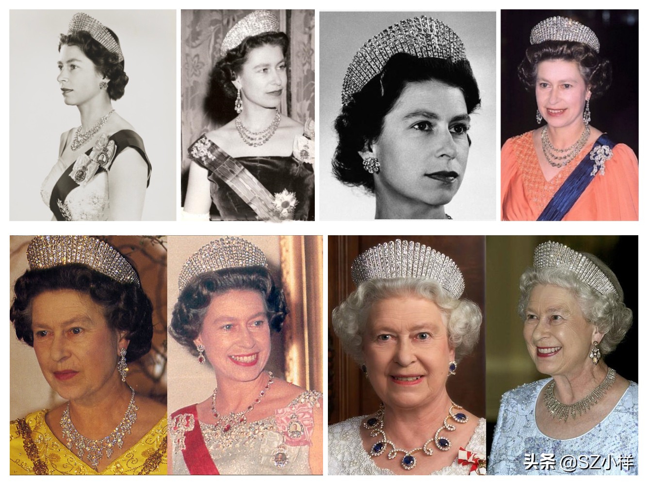 英国女王多奢侈,英国女王佩戴珠宝来源图