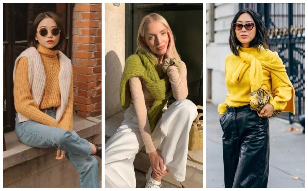 刘雯拉链毛衣哪个牌子好看,刘雯穿的熊图案毛衣