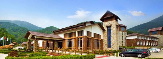 惠州博罗木屋温泉,惠州富力养生谷网红温泉度假别墅