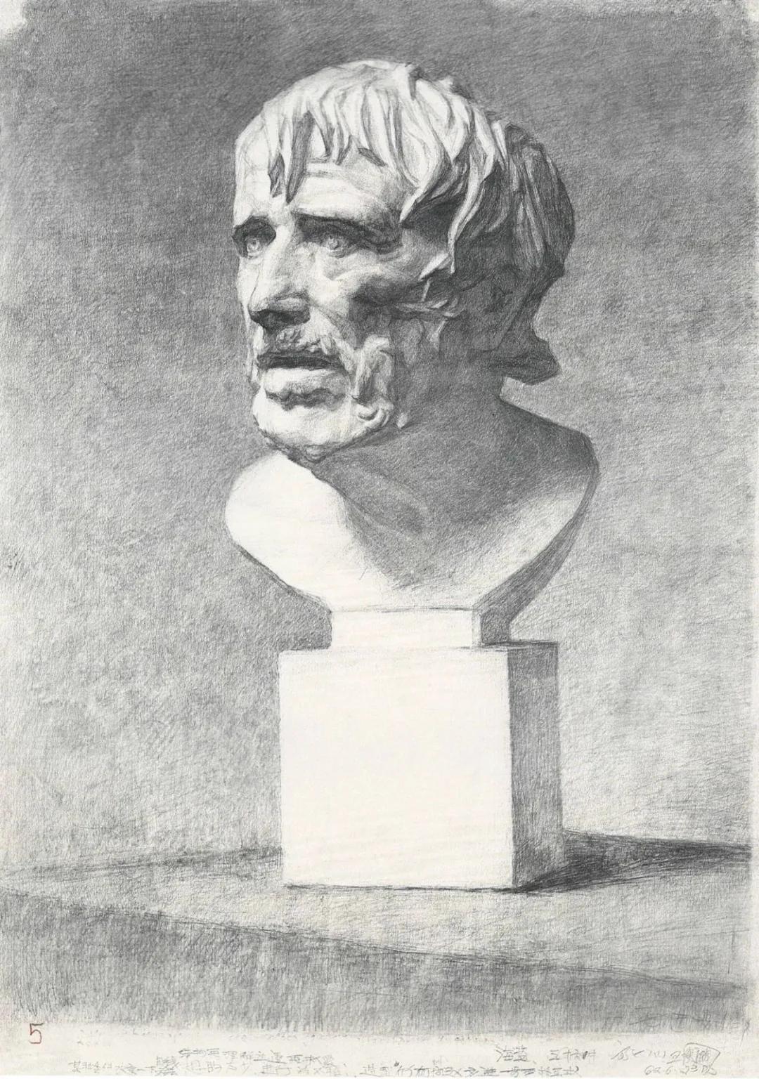 素描石膏像大师作品,石膏像名师