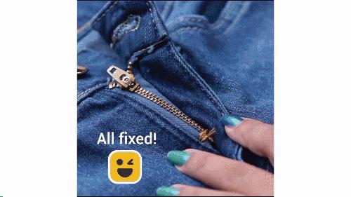 吸管修复拉链的方法,拉链坏了怎样用吸管维修