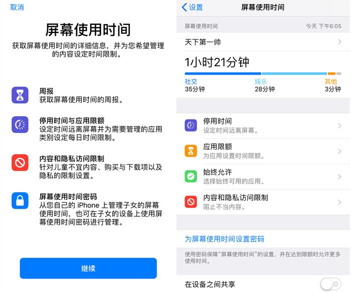 ios12屏幕使用时间有什么用,ios12怎么设置屏幕使用时间