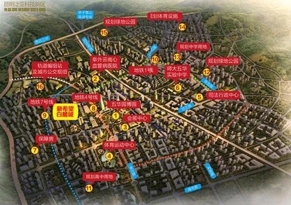 昆明首创奥莱地址,昆明将建100个中心公园名单