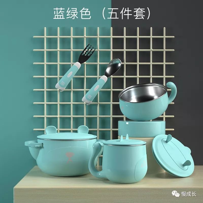 目前用过最满意的不锈钢儿童餐具，市面最高品质，五件套只要89元