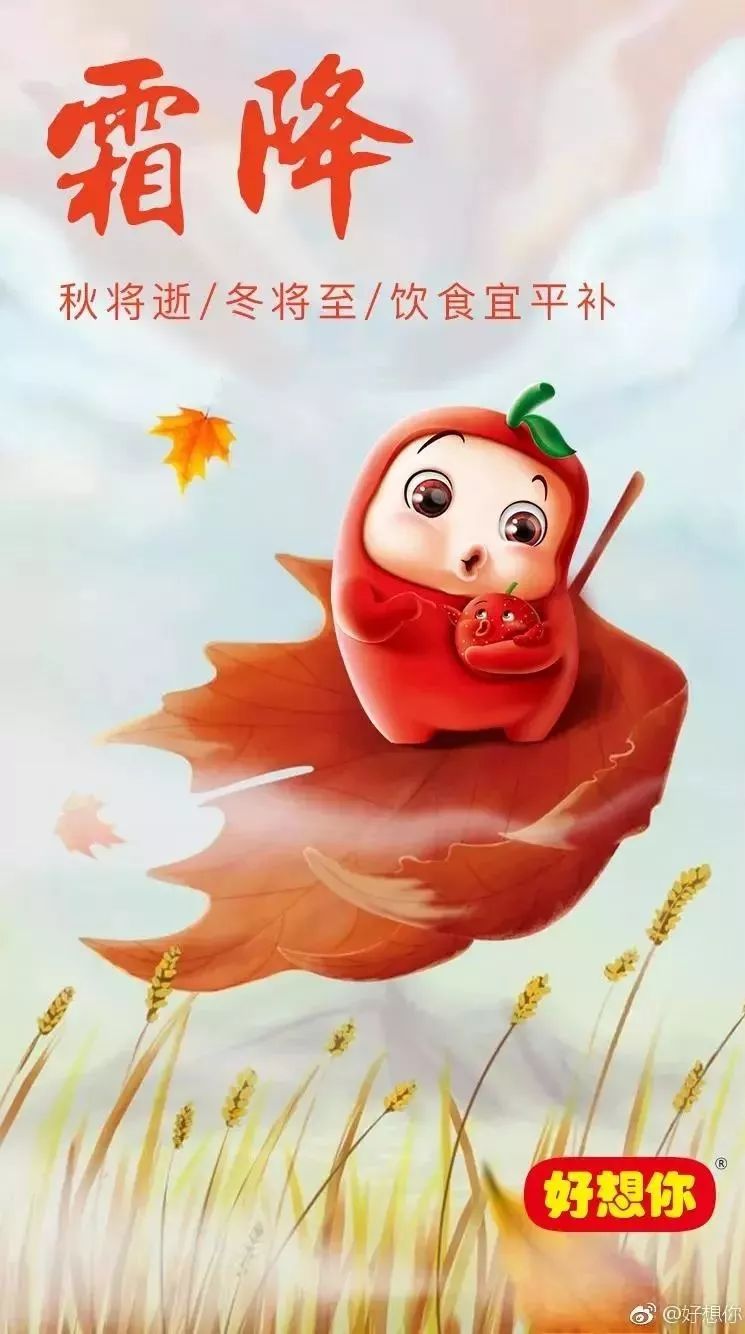 霜降宣传图,霜降宣传海报图片