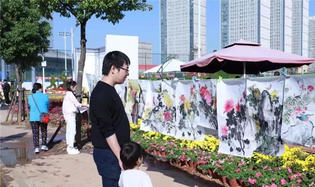 体育中心看展菊,在体育中心玩乐的一天