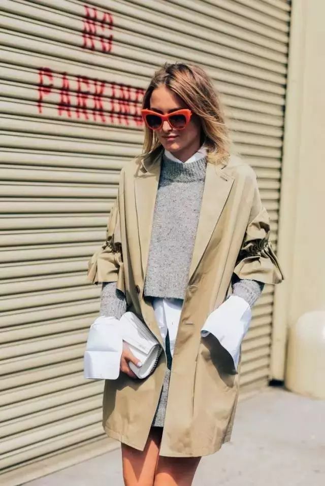 毛衣衬衫最温暖的叠穿套路,衬衫内穿外搭毛衣