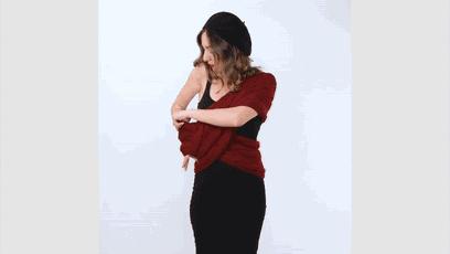 毛衣该不该收起来,毛衣腰侧边上有根带子怎么系好看