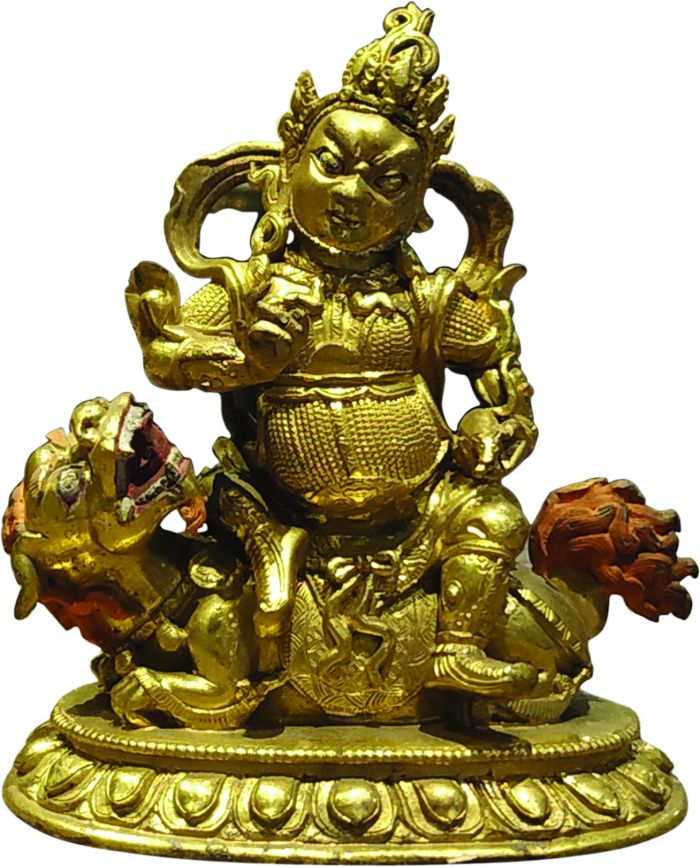 财宝天王像演变,清财宝天王像