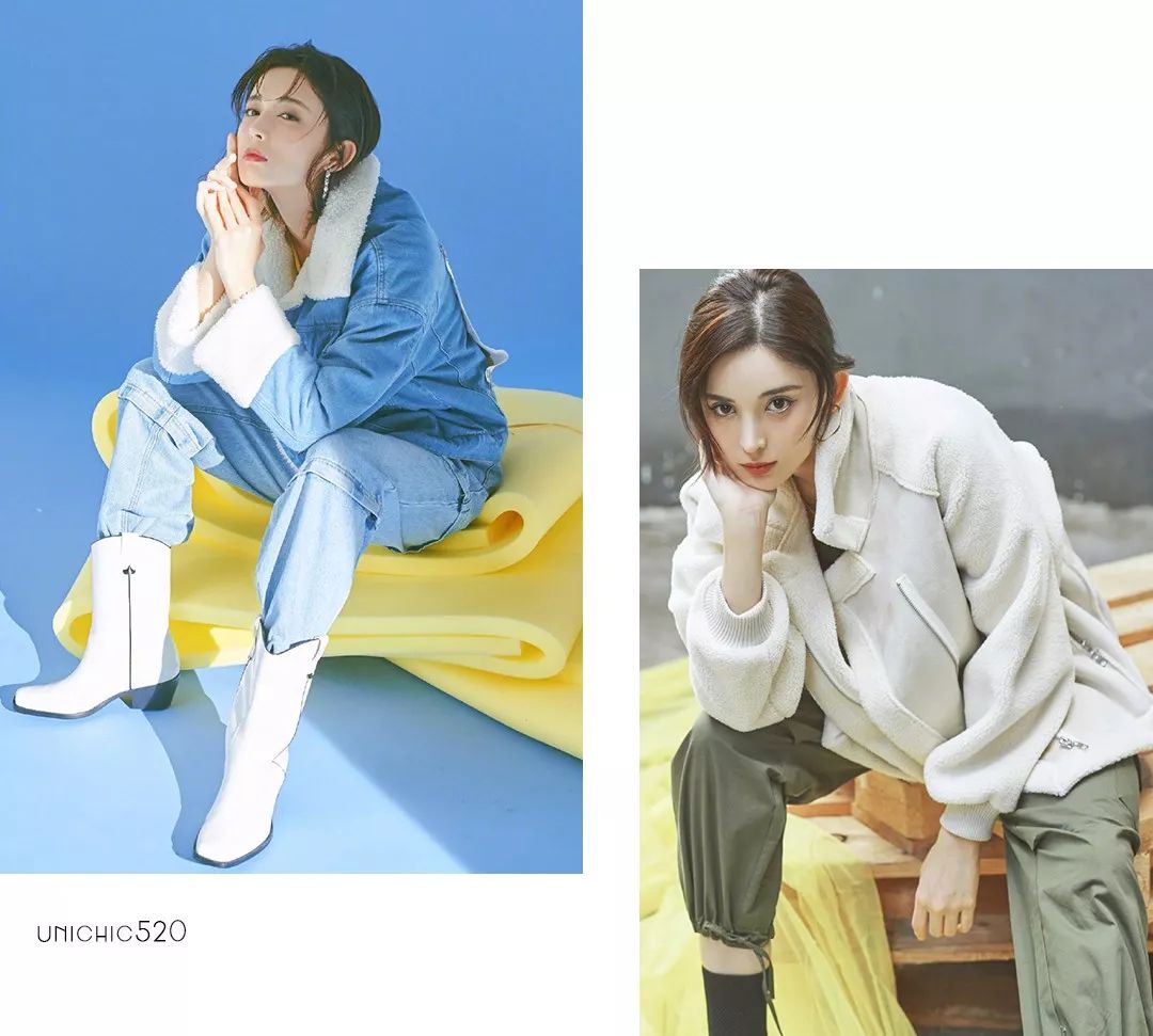 气质高腰短外套,短款外套搭直筒长裤