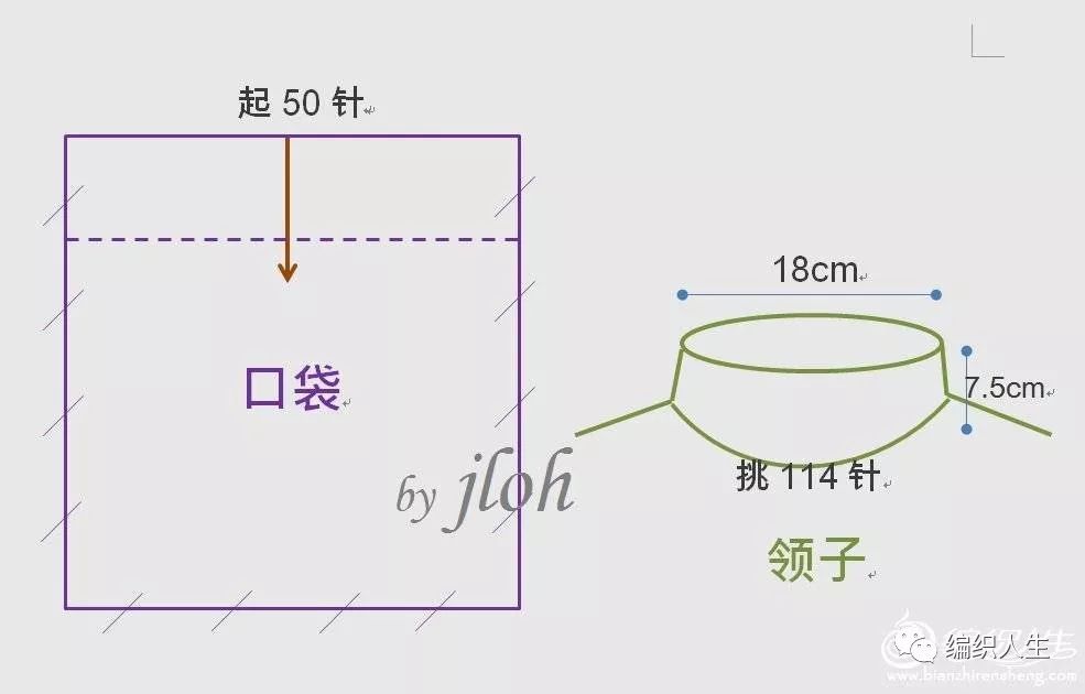 开叉直筒塌肩连衣裙+棒针小炫包，自己编织穿起来最大牌！