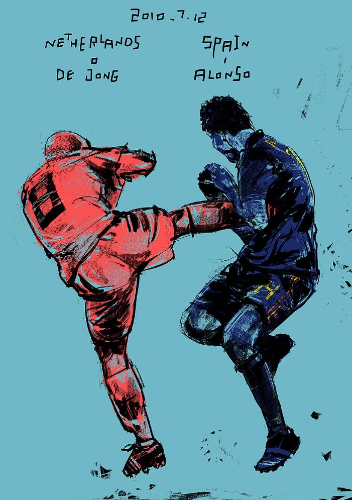 高清世界杯足球壁纸插画,超好看的足球壁纸快来收藏吧