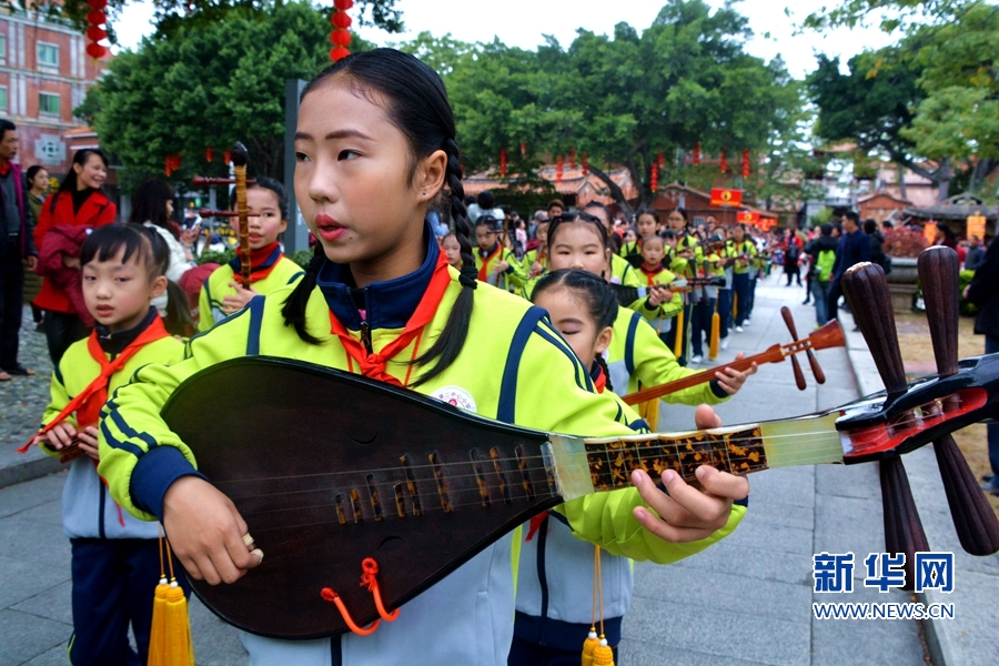 泉州南少林儿童表演,泉州南音街头表演合唱