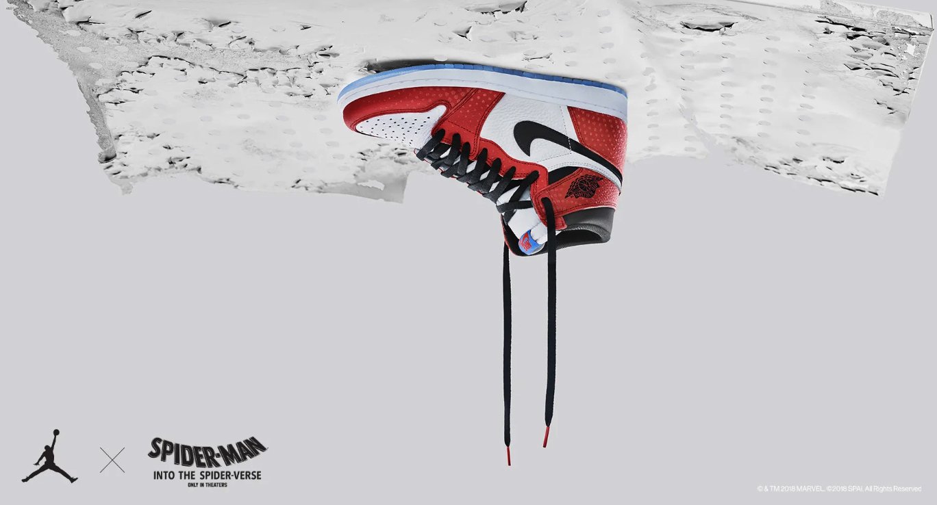 蜘蛛侠上脚的球鞋,蜘蛛侠加菲脚下的鞋