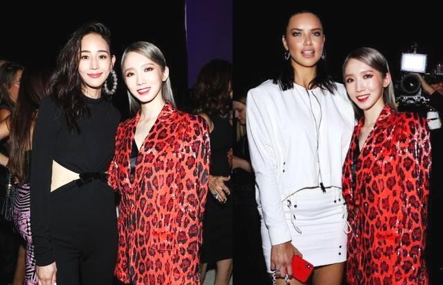 孟美岐纽约时装周视频,孟美岐橘色连衣裙造型