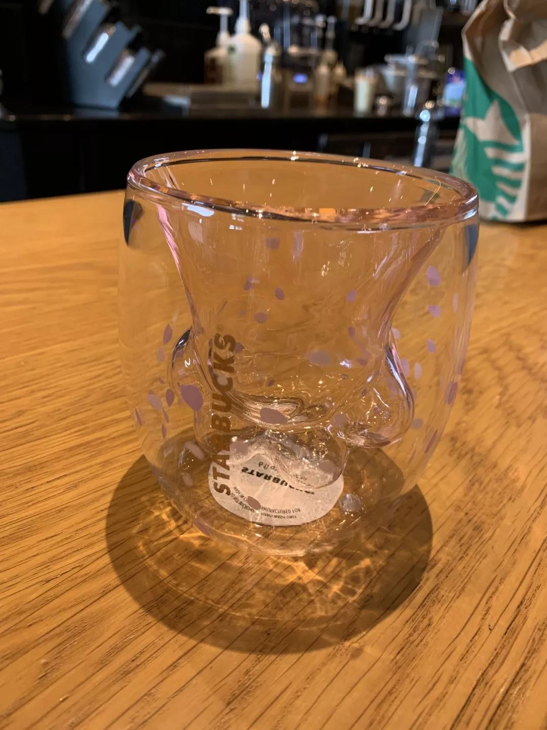 少女猫爪水杯,星巴克樱花猫爪杯
