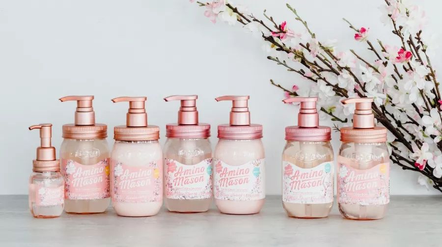 日本樱花玫瑰花洗发水,淡雅日本京都樱花洗发水