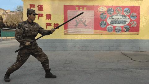 学少林棍法,军中少林