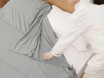 miniso旅行睡袋枕套单人组合,亲肤旅行睡袋便携式隔脏床单出差