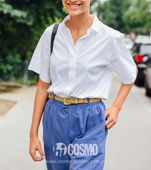时髦办|穿上昊然弟弟的方领白衬衫，我有初恋的感觉