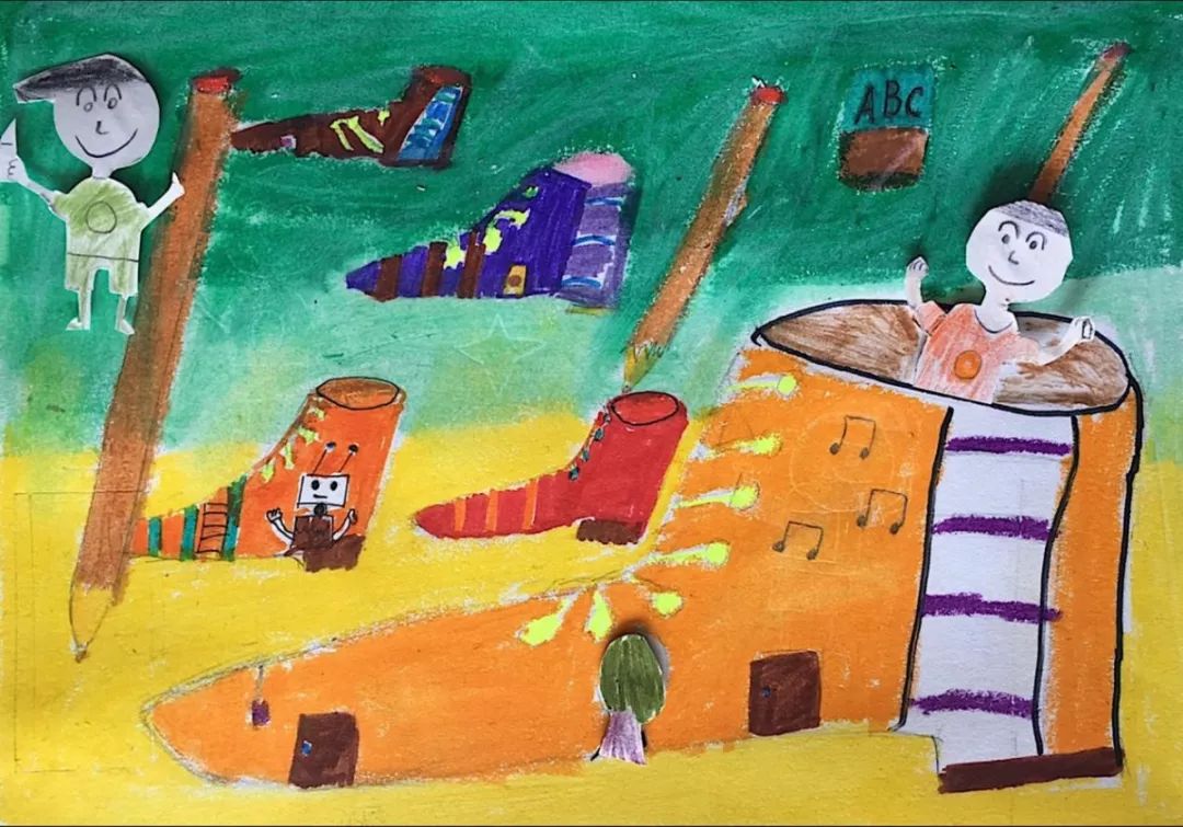 树洞画100幅欣赏,树洞松鼠儿童画