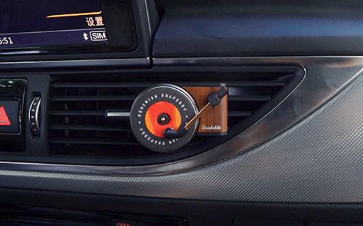 复古唱片机车载香熏,复古唱片车载香水