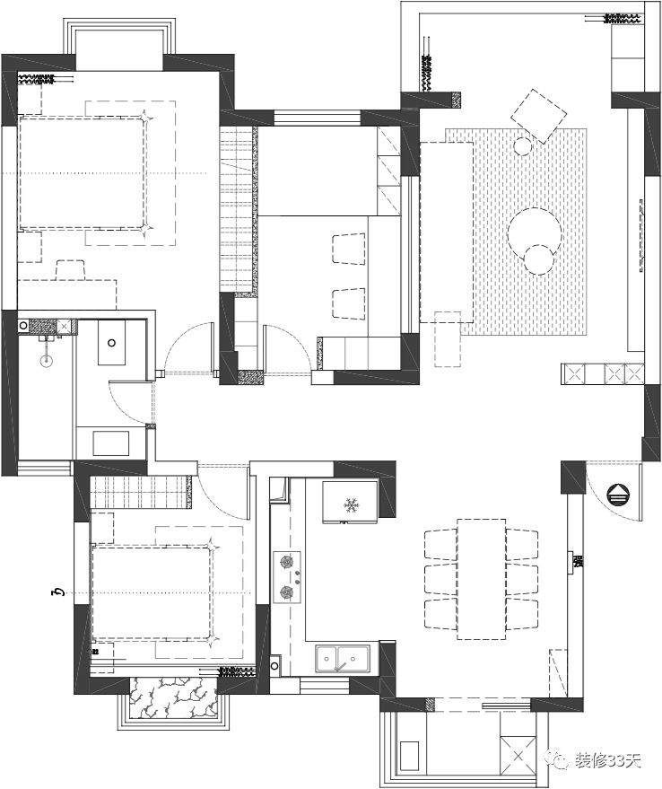 小户型现代简约客厅艺术玻璃窗,附近大玻璃落地窗现代简约风格