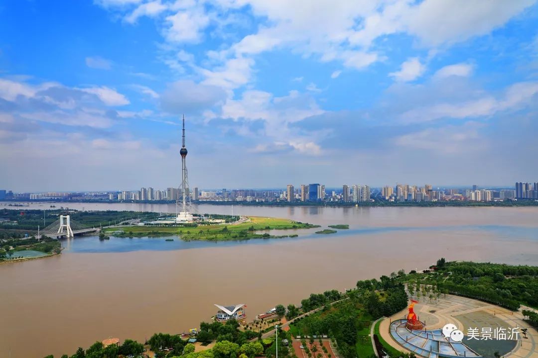 刷屏了！临沂三河口再现“琅琊八景”之“沂水拖蓝”！