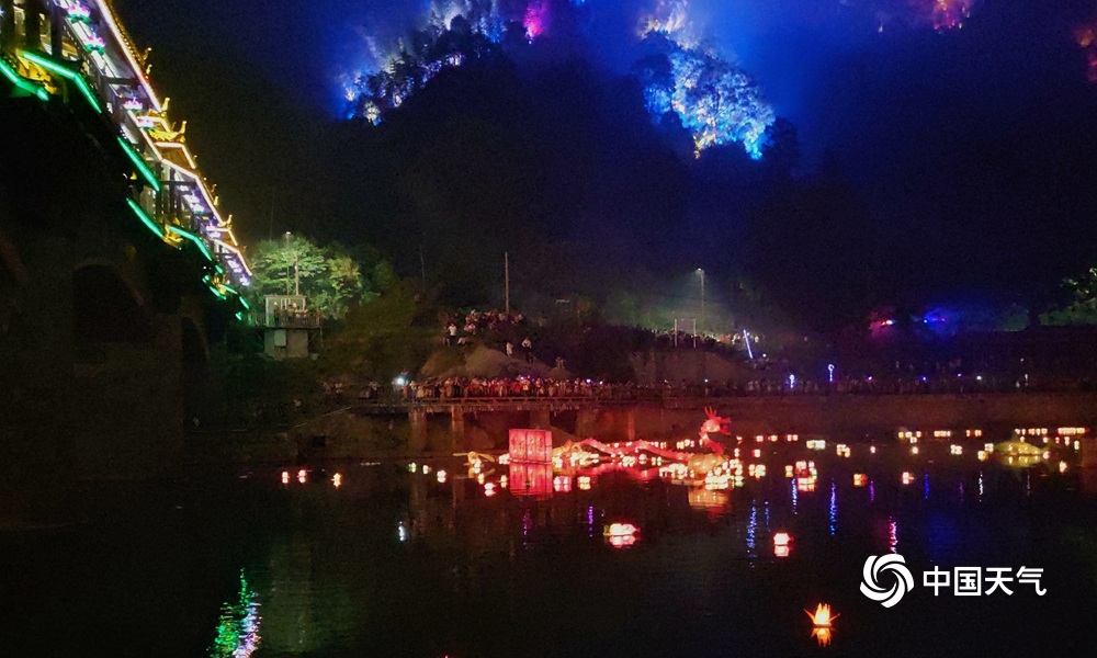 广西资江河灯节,广西资源河灯节直播