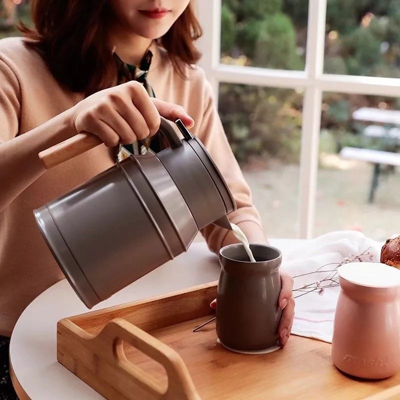 冬季高颜值水杯保温杯ins风,日系超萌保温杯