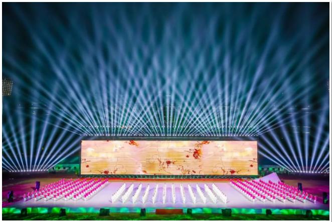 黄冈校运会开幕式入场表演,美爆了黄冈市五运会开幕式