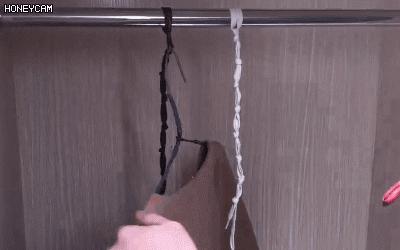 衣柜里系根鞋带，空间竟然大了一倍，太厉害了