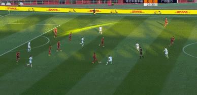 河北华夏马尔康进球,富力4比2扎哈维