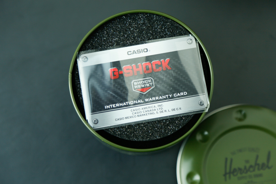 HerschelSupply和G-SHOCK联名5600开箱：军事风加上冲浪元素