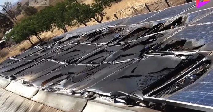 破损的光伏组件,光伏破损视频