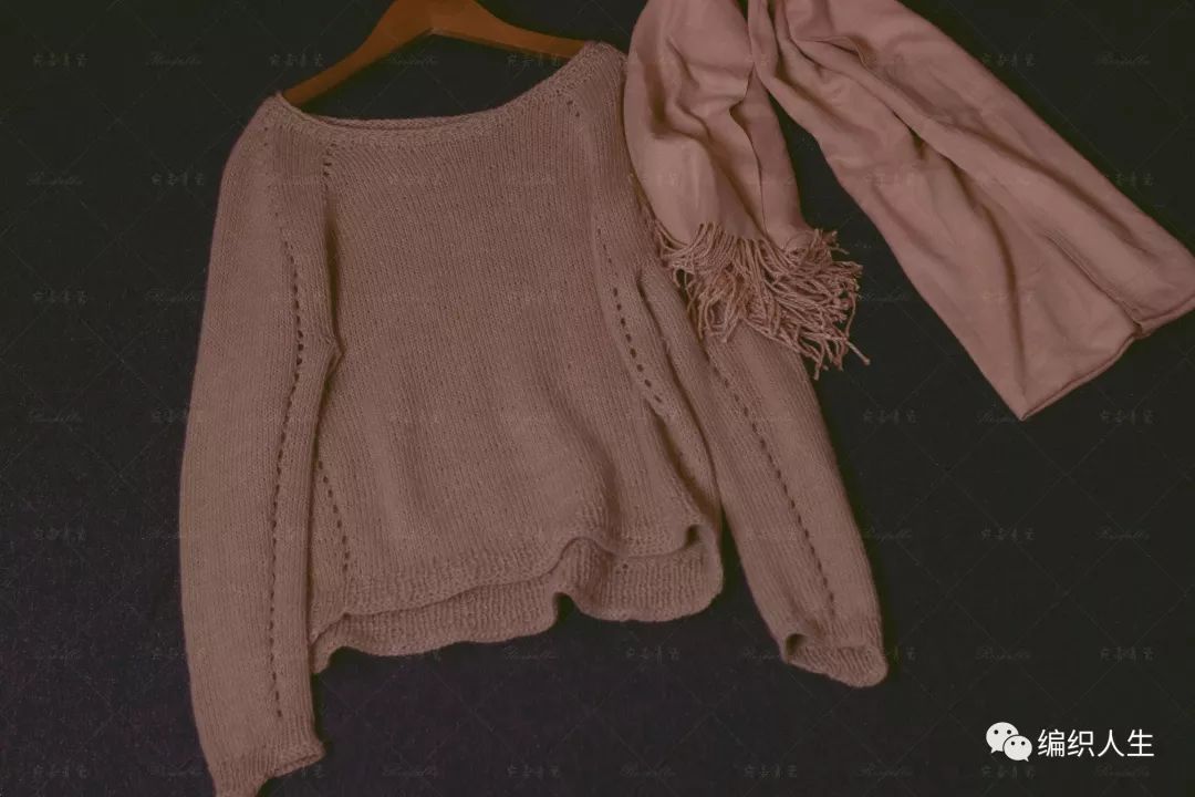 云朗粗针织女士棒针羊毛绞花毛衣,女生套头棒针粗线花线毛衣教程