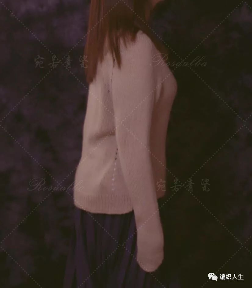 云朗粗针织女士棒针羊毛绞花毛衣,女生套头棒针粗线花线毛衣教程