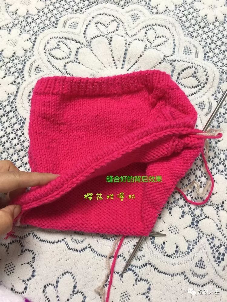 儿童加厚针织毛线帽围脖,冬天毛线帽子围脖的教程