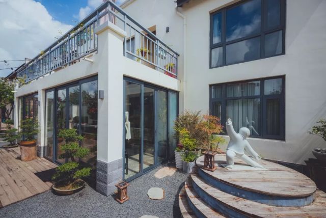 上海市崇明南来北往精品民宿,崇明恬园居民宿和风小木屋团购