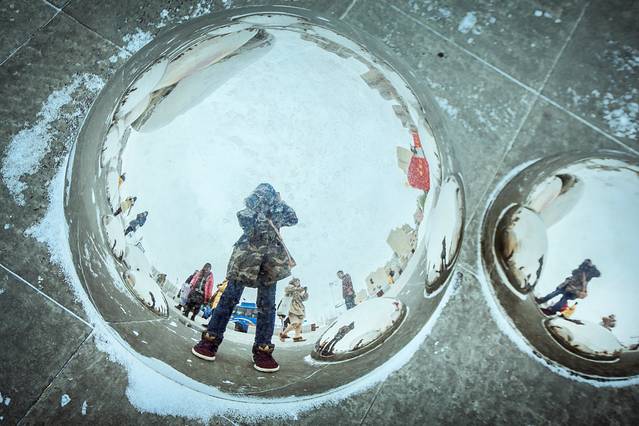 克拉玛依，我在冬季遇见你，荒野冰雪醉美是你